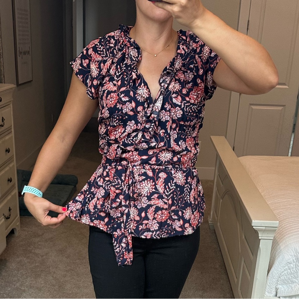 Women’s Old Navy Peplum Wrap Blouse